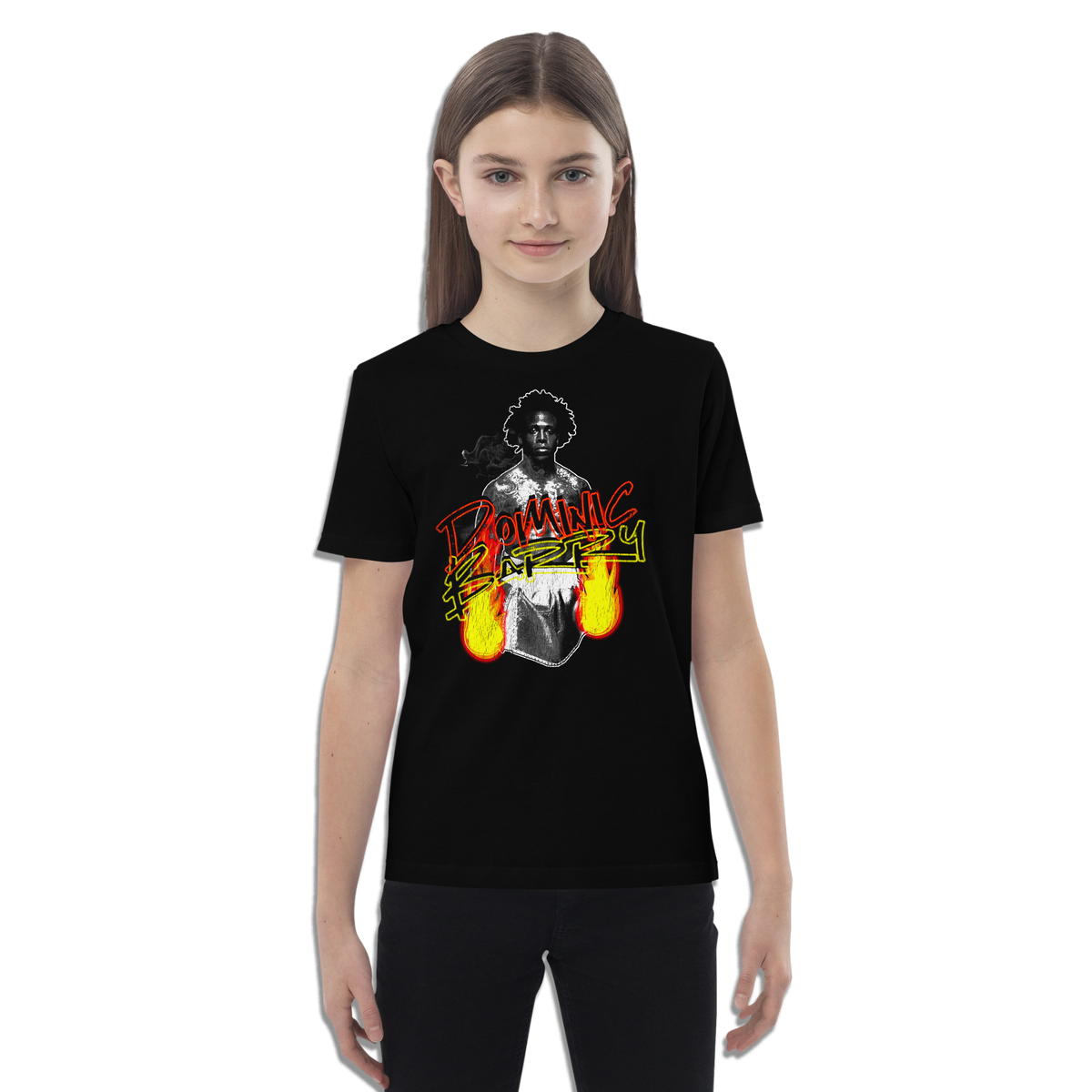 KIDS - DOM FLAMING GLOVES BLACK TEE