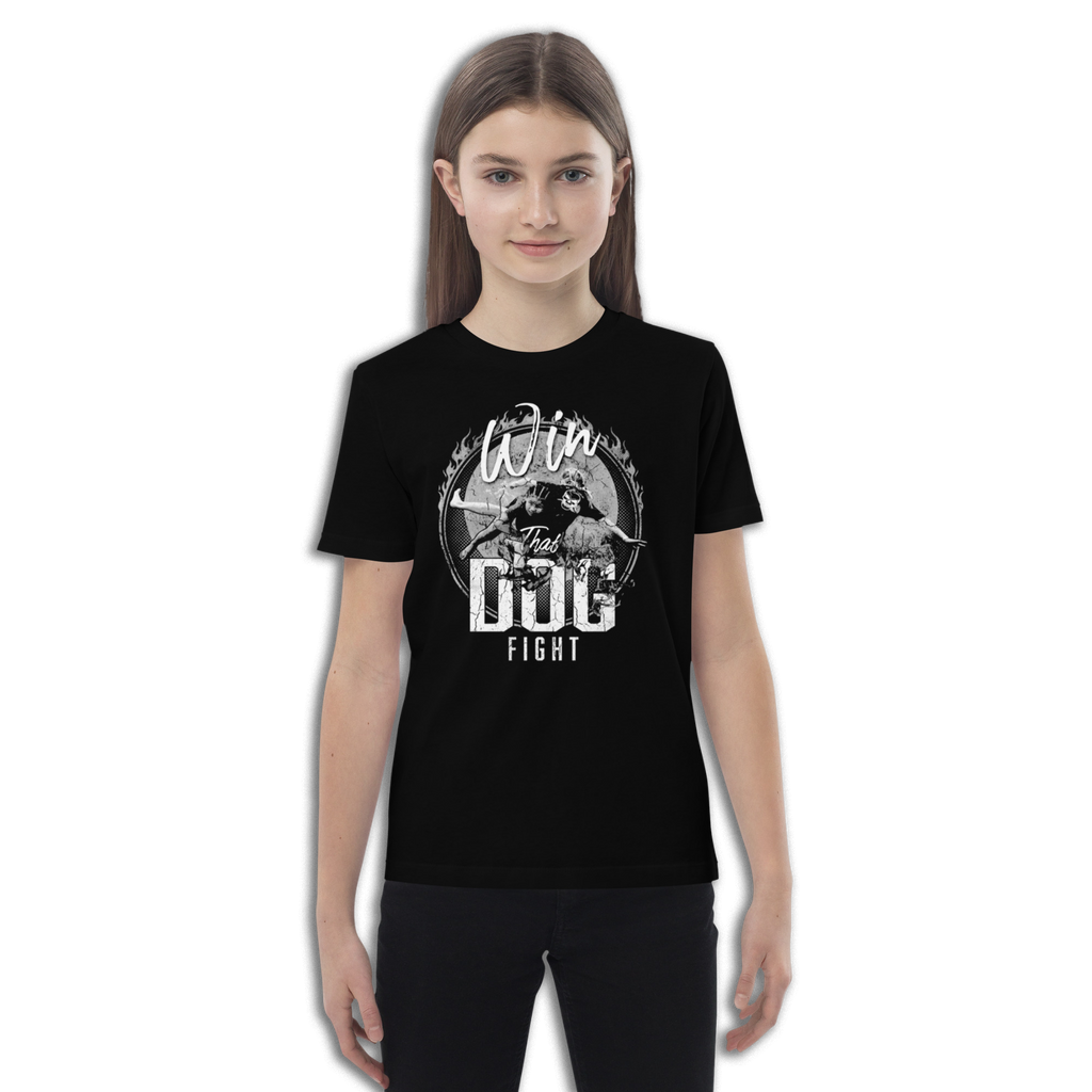KIDS - DOG FIGHT B&W TEE