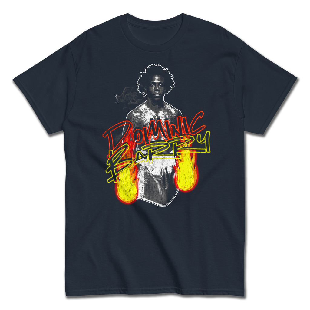 ADULT - DOM FLAMING GLOVES NAVY BLUE TEE
