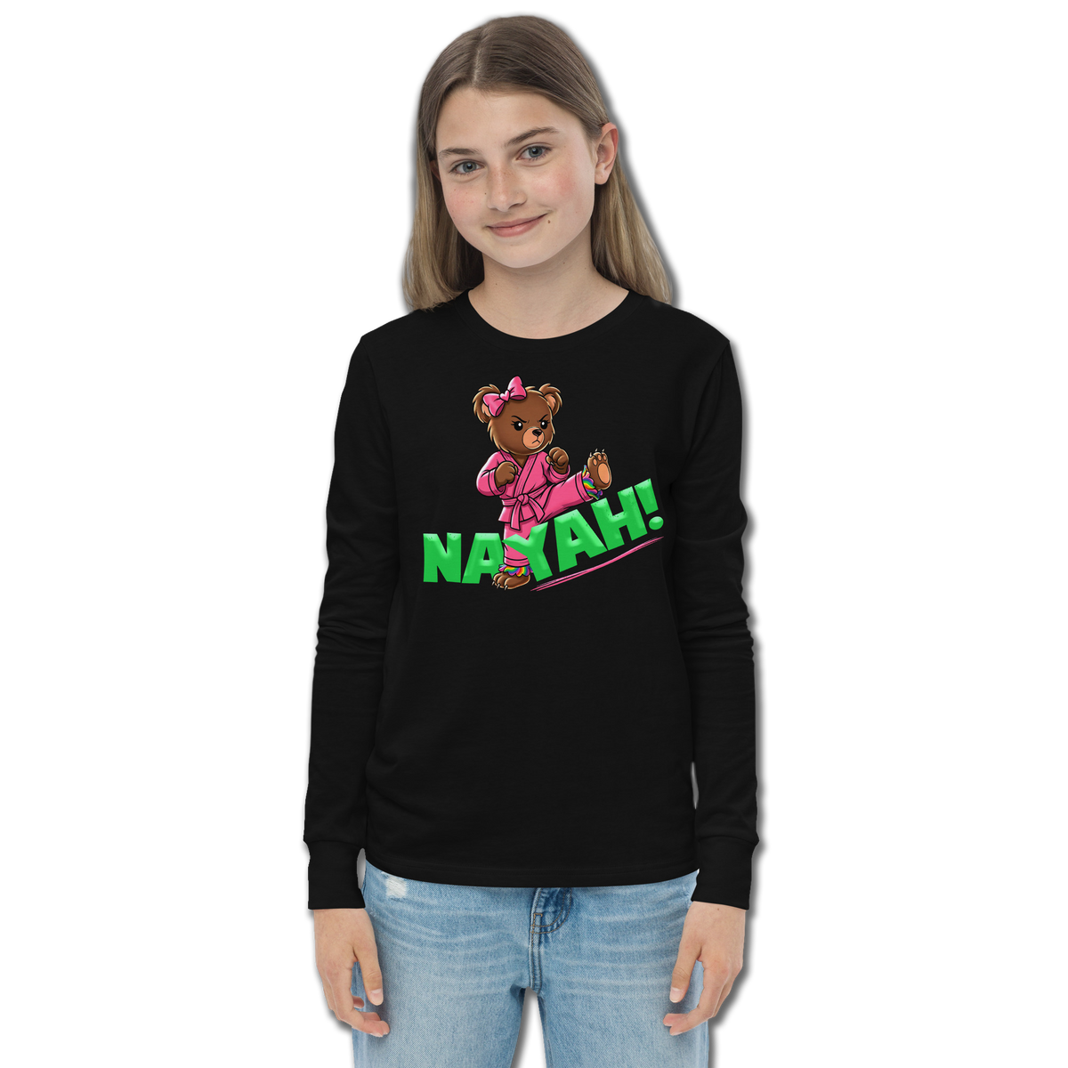 YOUTH - NAYAH BEAR LONG SLEEVE TEE