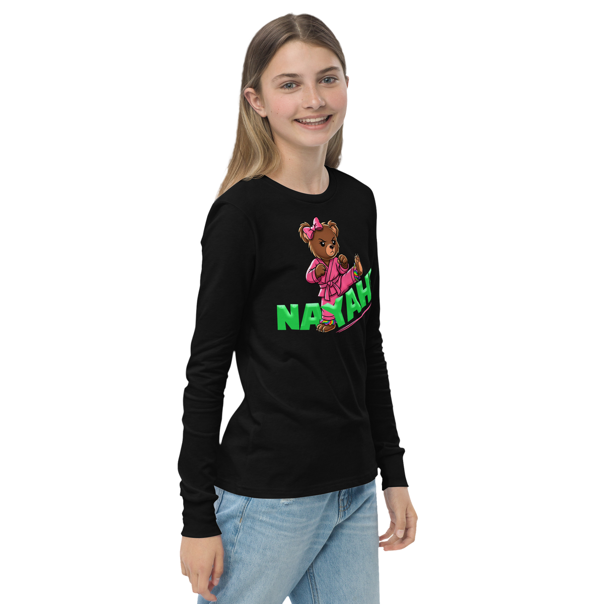 YOUTH - NAYAH BEAR LONG SLEEVE TEE